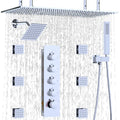 Shower System with Rain Shower and Handheld, 6 Pcs Body Jets with  Rainfall and 6 Pcs Shower Heads
