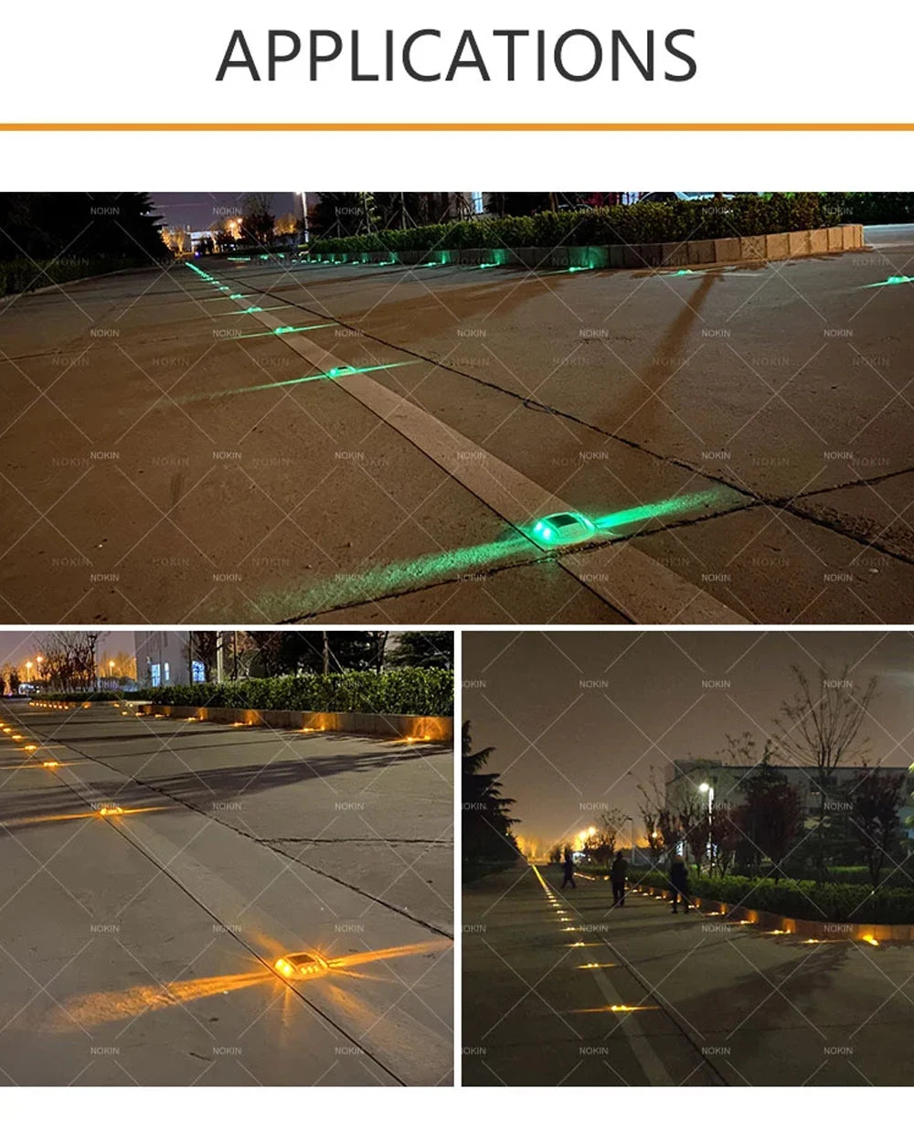 IP65 Solar Deck Lights Driveway Dock LED Light Outdoor Waterproof Road Stud for Step Sidewalk Stair Garden Pathway Yard