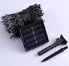 Outdoor Waterproof 33ft 100 LED Solar Christmas Tree Fairy Copper Wire String Lights Garden Decoration Light