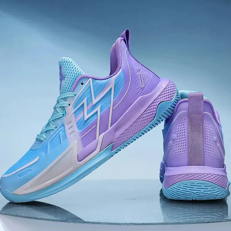 New High Quality Outdoor Anti Slip Custom Breathable Mesh Height Increasing Fashion Sneakers Lace-up Basketball Shoes