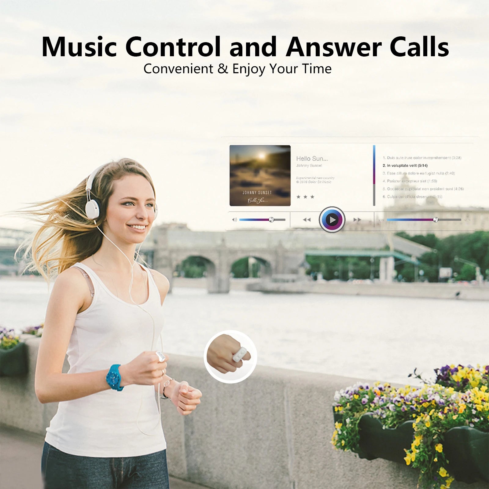 Selfie Remote Control With Magnetic Finger Ring for Kindle Page Turner TikTok Scrolling