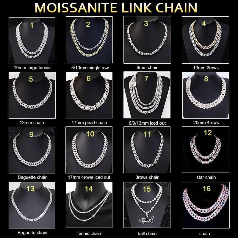 Yu Ying New Style Cross Tennis Bracelet Fine Jewelry 6mm Wide Hip Hop Bracelet S925 Silver Moissanite Tennis Bracelet