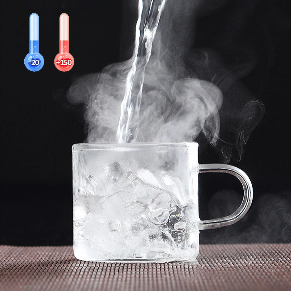 Factory Direct Housewares Round Shaped Small Capacity High Borosilicate Glass Cup With Transparent Handle