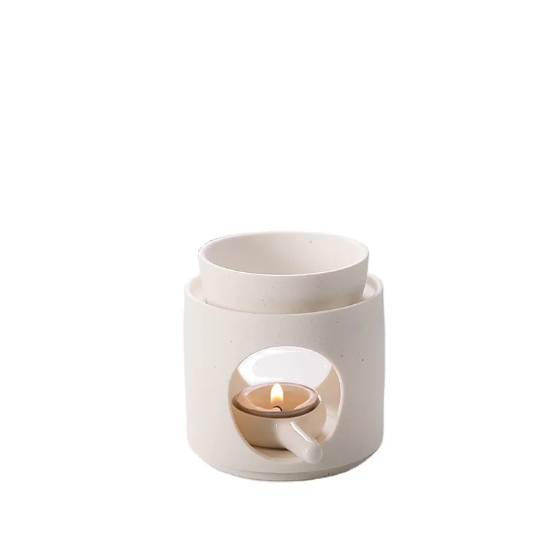 Newly Gift Sets Aroma Essential Warmer Aromatic Fragrance Lamp Perfume Wax Melt Burners Tealight Holder Ceramic Home Decoration