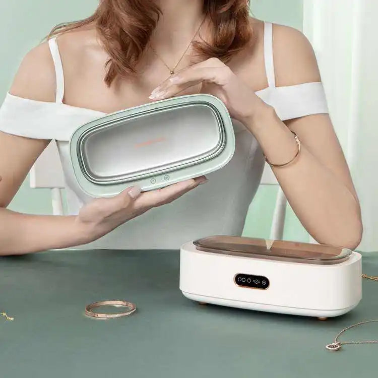Ultrasonic Automatic Glasses Cleaner Ultrasonic Cleaning Machine Portable Glasses Cleaner for Glasses Jewelry