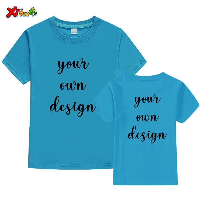 Custom Long Sleeves Shirt Kids Personalized Photo Shirt Children T-Shirt Name Clothing Girl Boy Shirt Toddler Logo Design Shirt