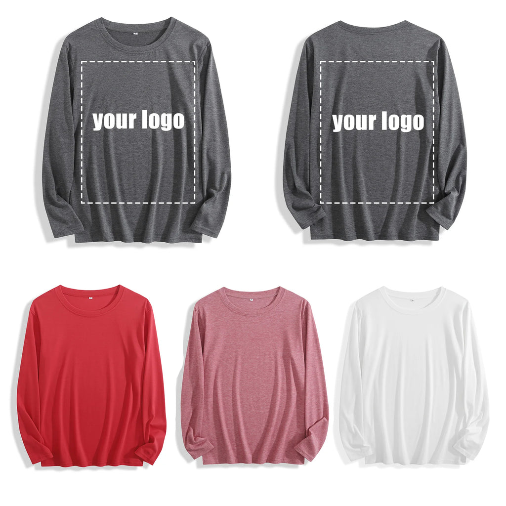 100% Cotton "Black Butterfly Graphic" Long - Sleeve T - Shirt, Multi - Colors