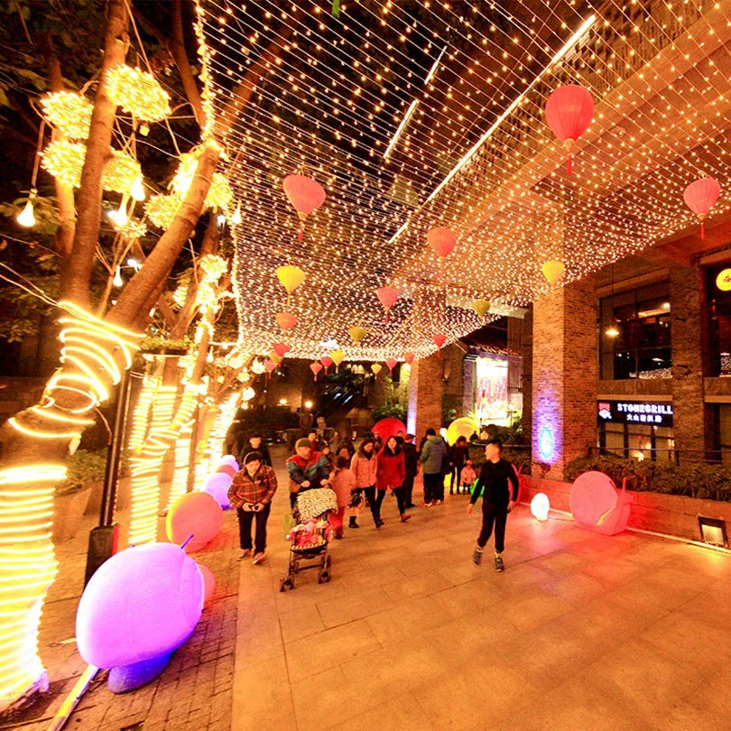 Outdoor LED String Lights Garland 2M 10M Waterproof Fairy Light Festoon Lamp Wedding Party Holiday Gardening Decoration Light