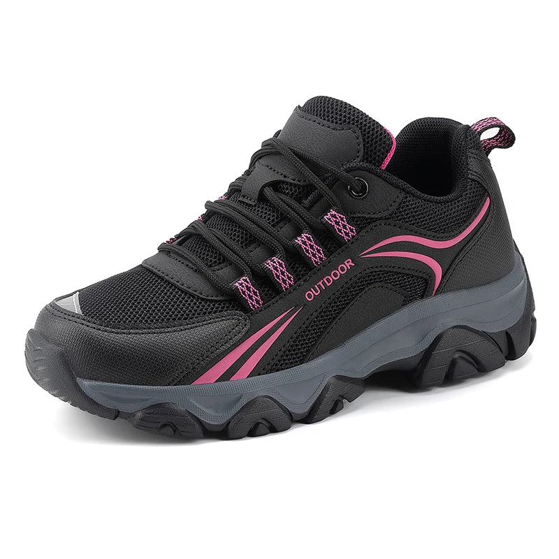 Low MOQ Brand Logo Custom Professional Men Blank Mesh Breathable Sports Hiking Shoes Anti-slip Safety Outdoor Boots for Women