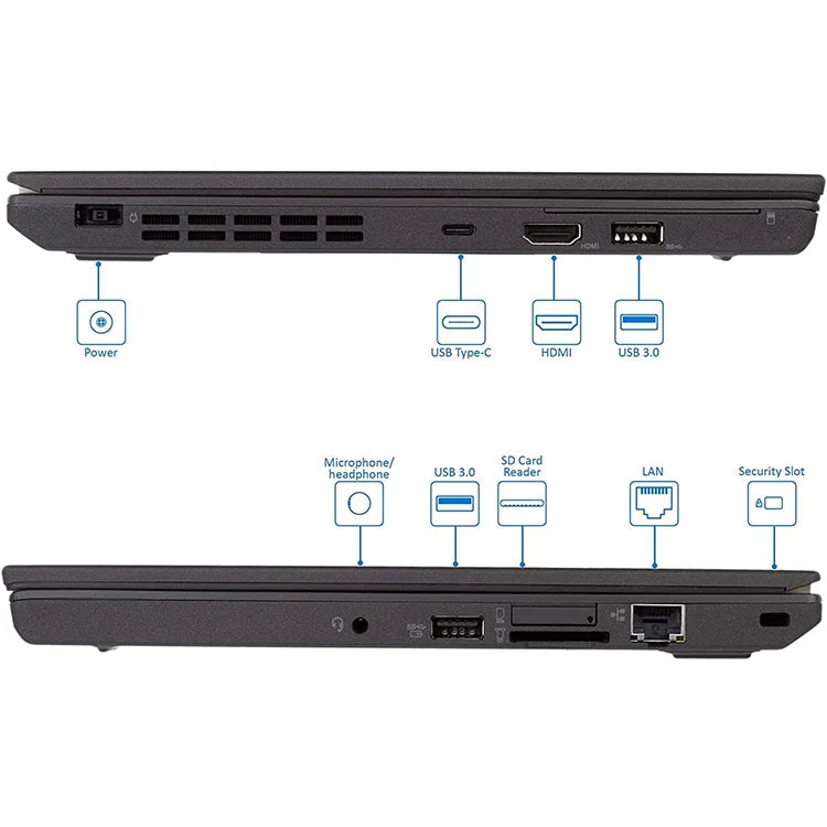 Wholesale Portable 95% New For-Lenovo Thinkpad X270 I5-7th 8G 256G SSD 12.5 " Laptop Business