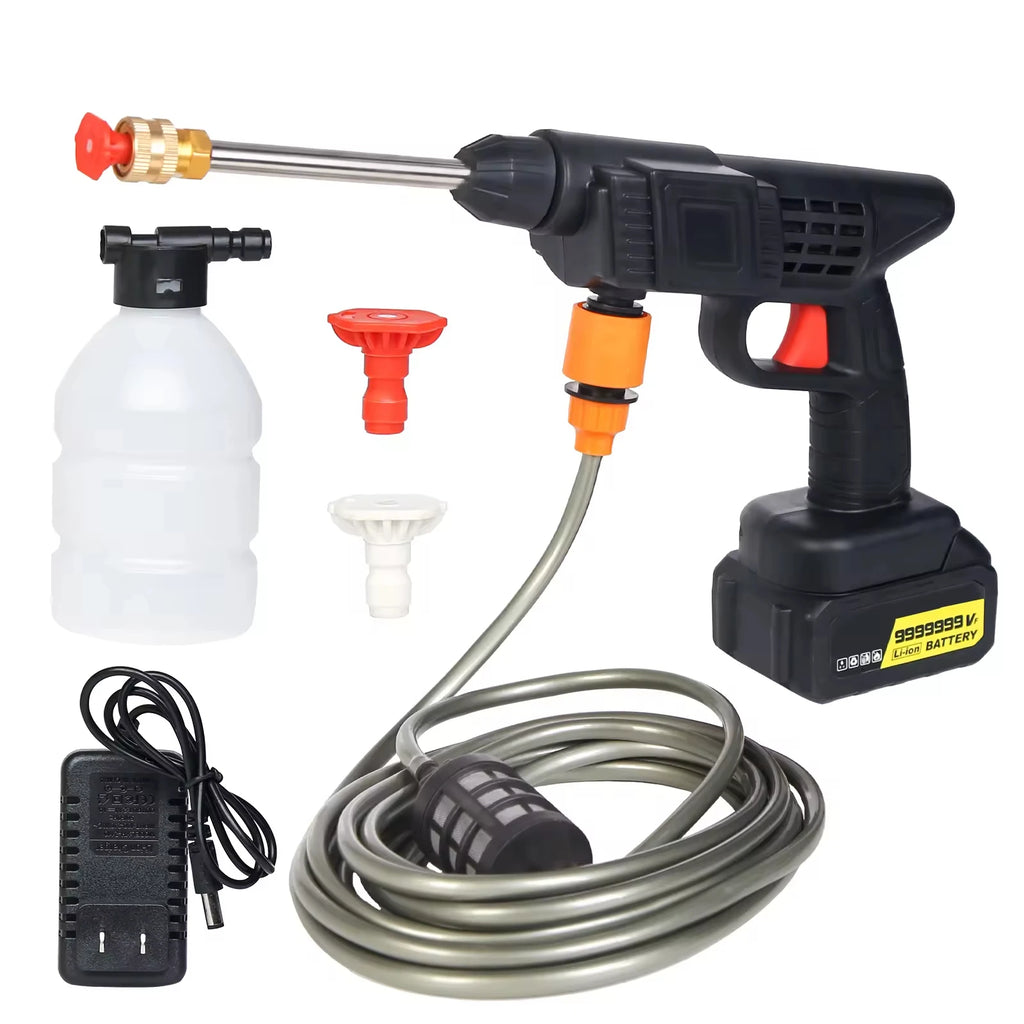 Oem Portable Car Washer Portable Jet The Flowers Foam Gun Powerful High Pressure Wireless Cleaning The Bike Car Cleaning Washer