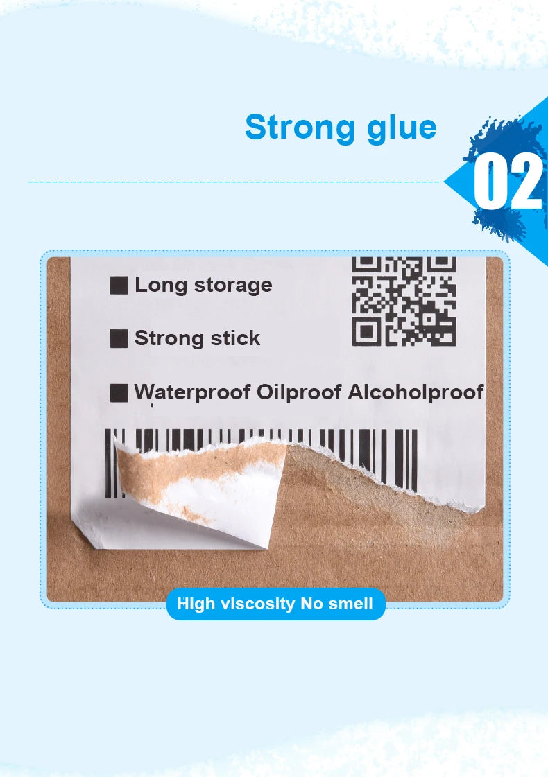 Waterproof Thermal Sticker Self-adhesive Label Barcode Paper Width 80 MM 90 MM Supermarket Price Blank Printing Paper