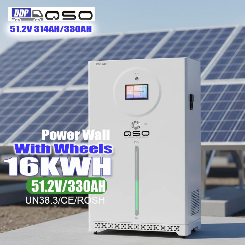 QSO Poland Magazyn Energii 16kwh 4nrgy 16 kwh 51.2V 314Ah 300Ah Lifo4 16Kw 48V Lifepo4 Battery Pack for ESS Solar Energy Systems