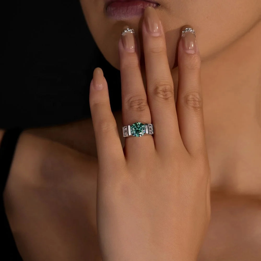 Luxury Premium S925 Sterling Silver Men's Ring Wedding Proposal Luxury Jewelry Simple Rings for Girls