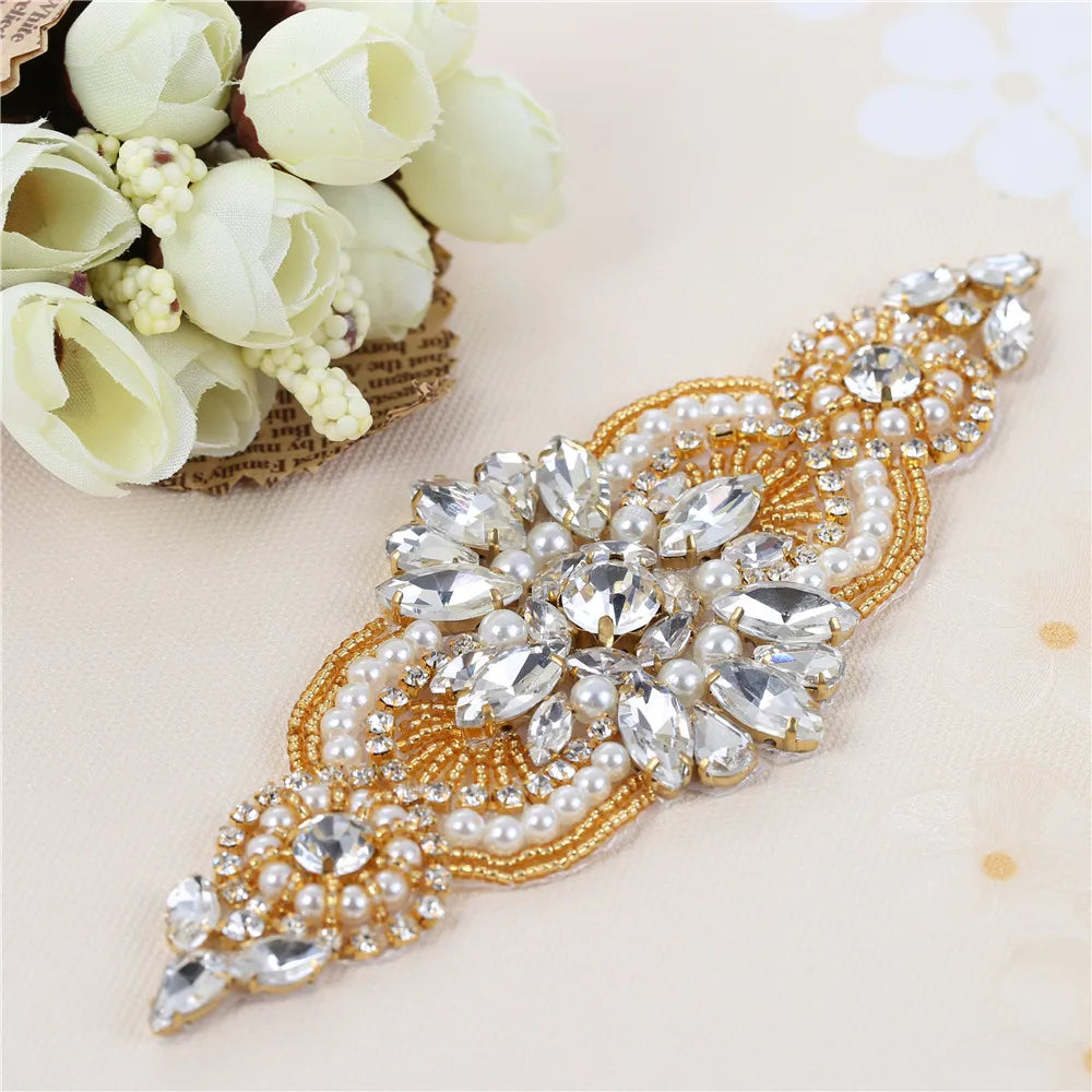Bridal Belts With Diamond Crystals Wedding Sashes Rhinestone Bridal Belts Bead Sash Wedding Dress Accessories Belt