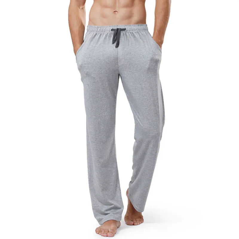 New Homewear Men's Comfortable Pants Home Casual Sleepwear Trousers Sports Yoga Casual Solid Pants