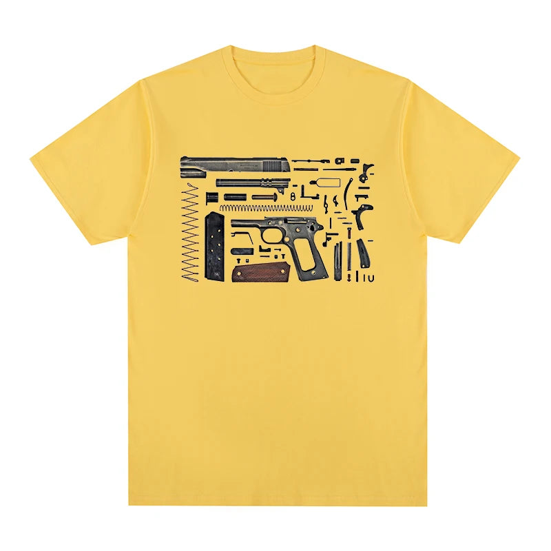 anatomical Cool Pistol Handgun Trust t-shirt Cotton Men T shirt New TEE TSHIRT Womens tops