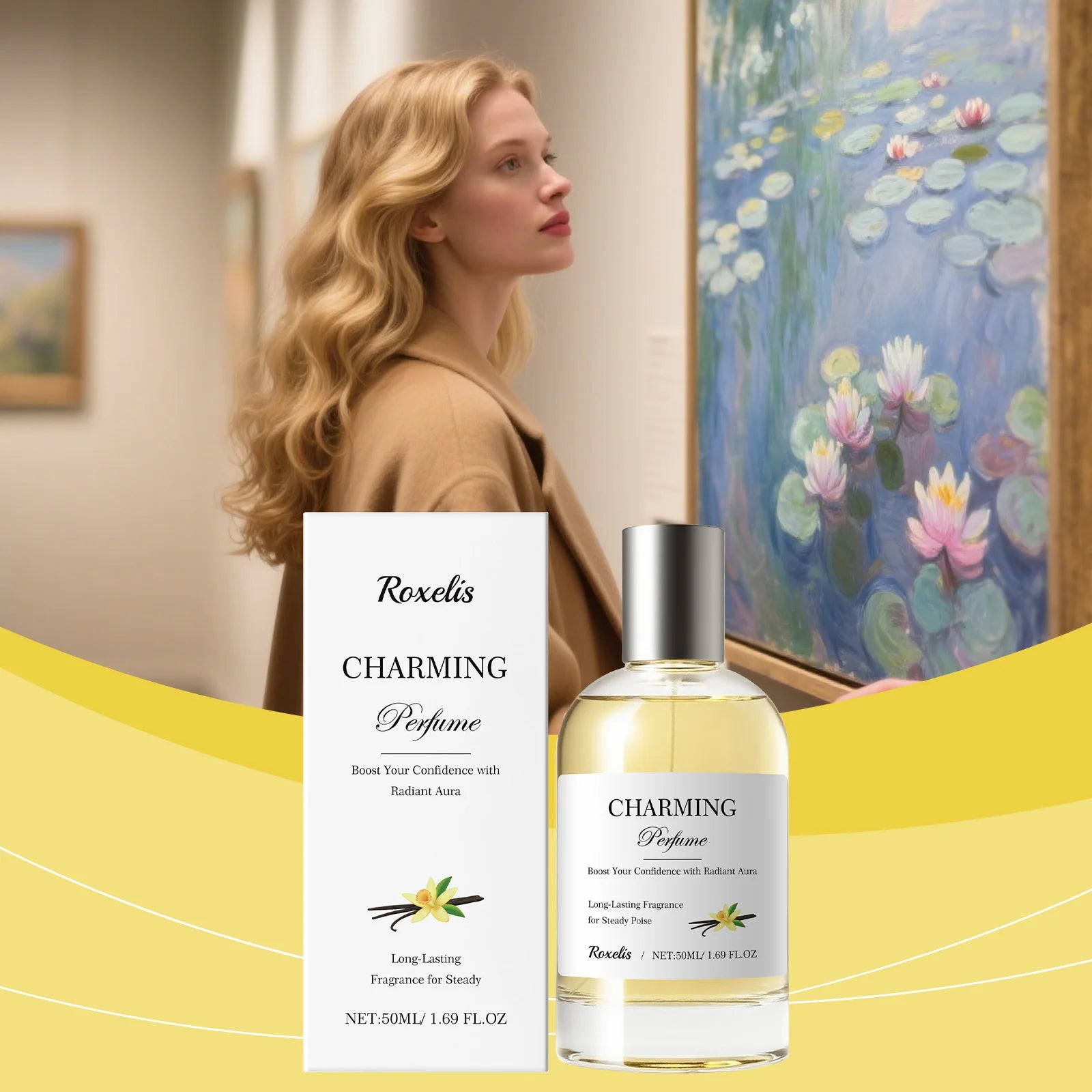 Charming Perfume Amber Vanilla Eau De Toilette US Warehouse Ships Fast Long Lasting Scent 50ml