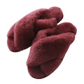 Women Indoor Slippers Real Wool 2023 Natural Sheepskin Home Slipper Winter Fur Slippers Wool Flip Flops Slipper Lady Home Shoes