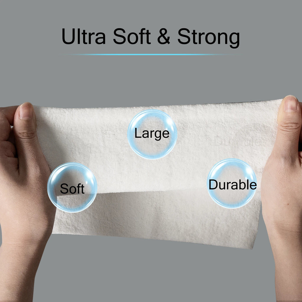 22x22cm Ultra Soft Reusable Microfiber Face Towels Convenient Bagged for Daily Skin Care