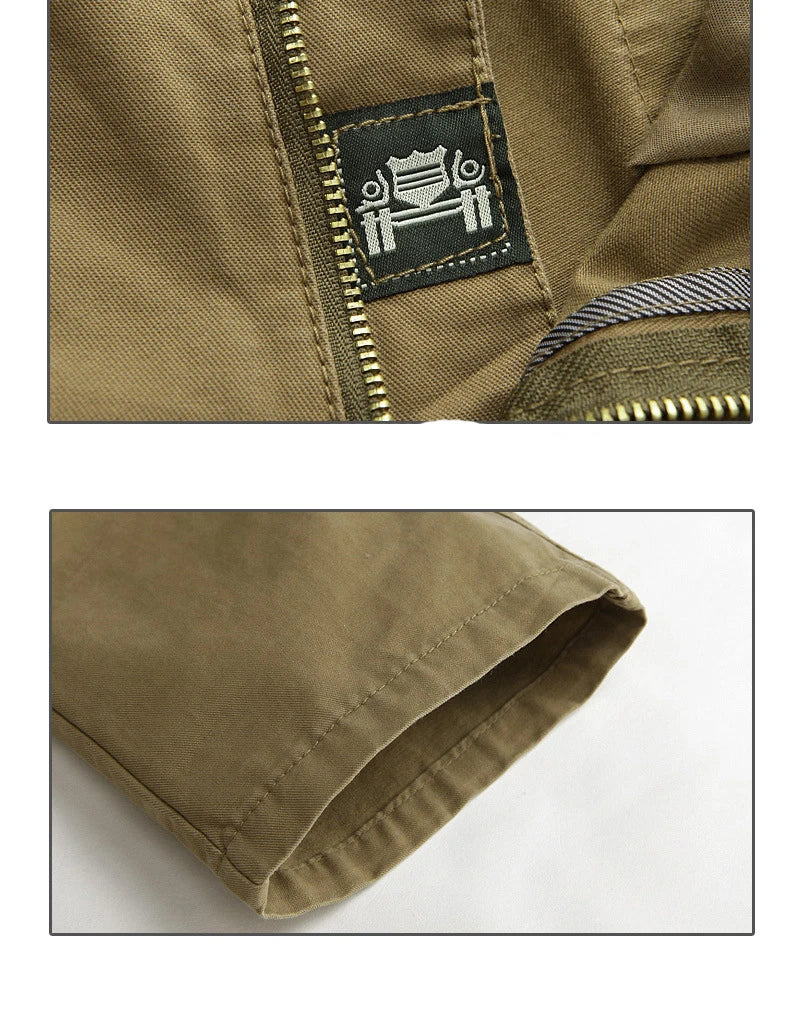 Men's Spring Cargo Pants Cotton Military Multi-pockets Joggers Baggy Pants Casual Trousers Overalls Army Pants Plus Size 44