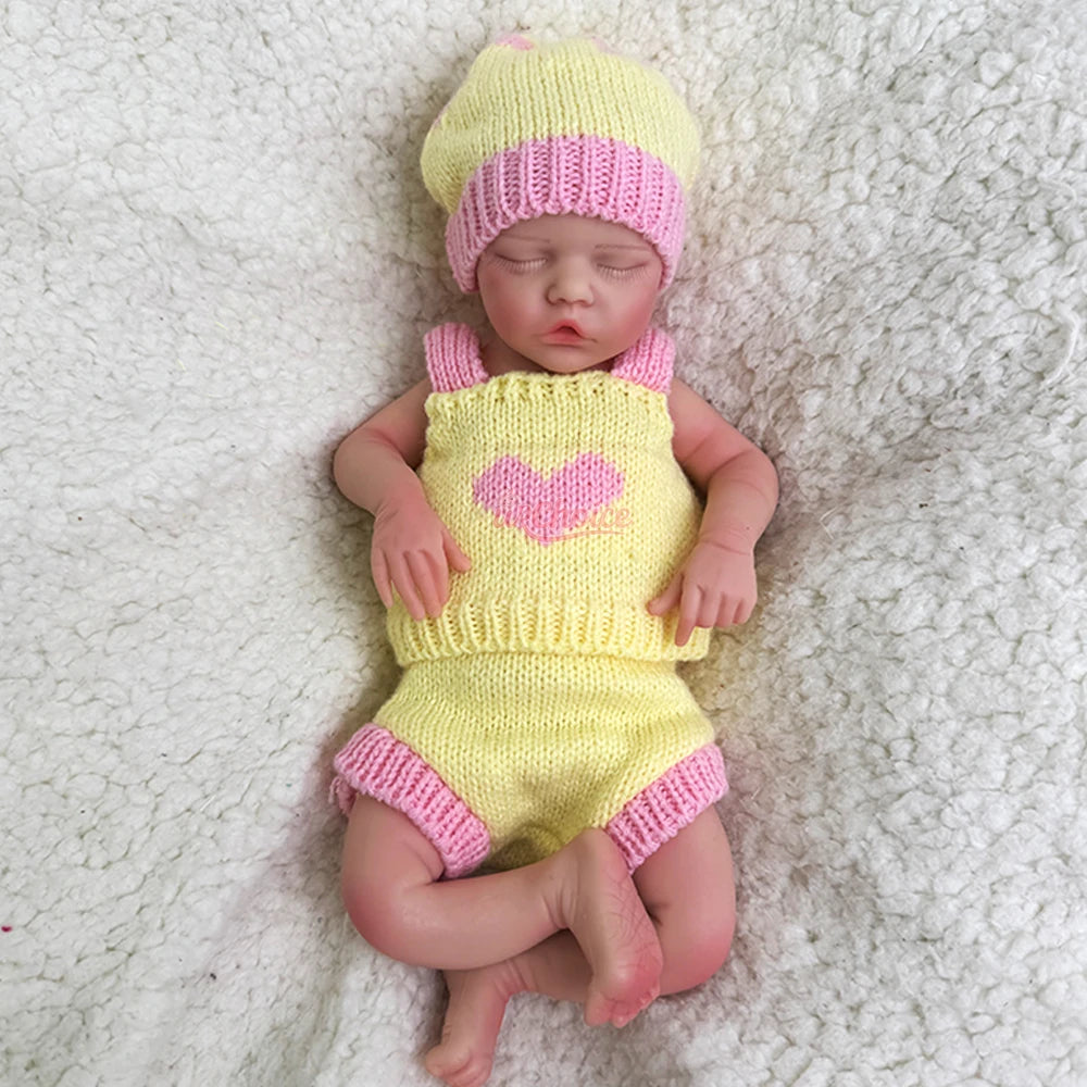 DIY Painted Silicone Reborn Baby Dolls 17" Open Mouth Newborn Dolls Washable Silicone Dolls As Artist Collection