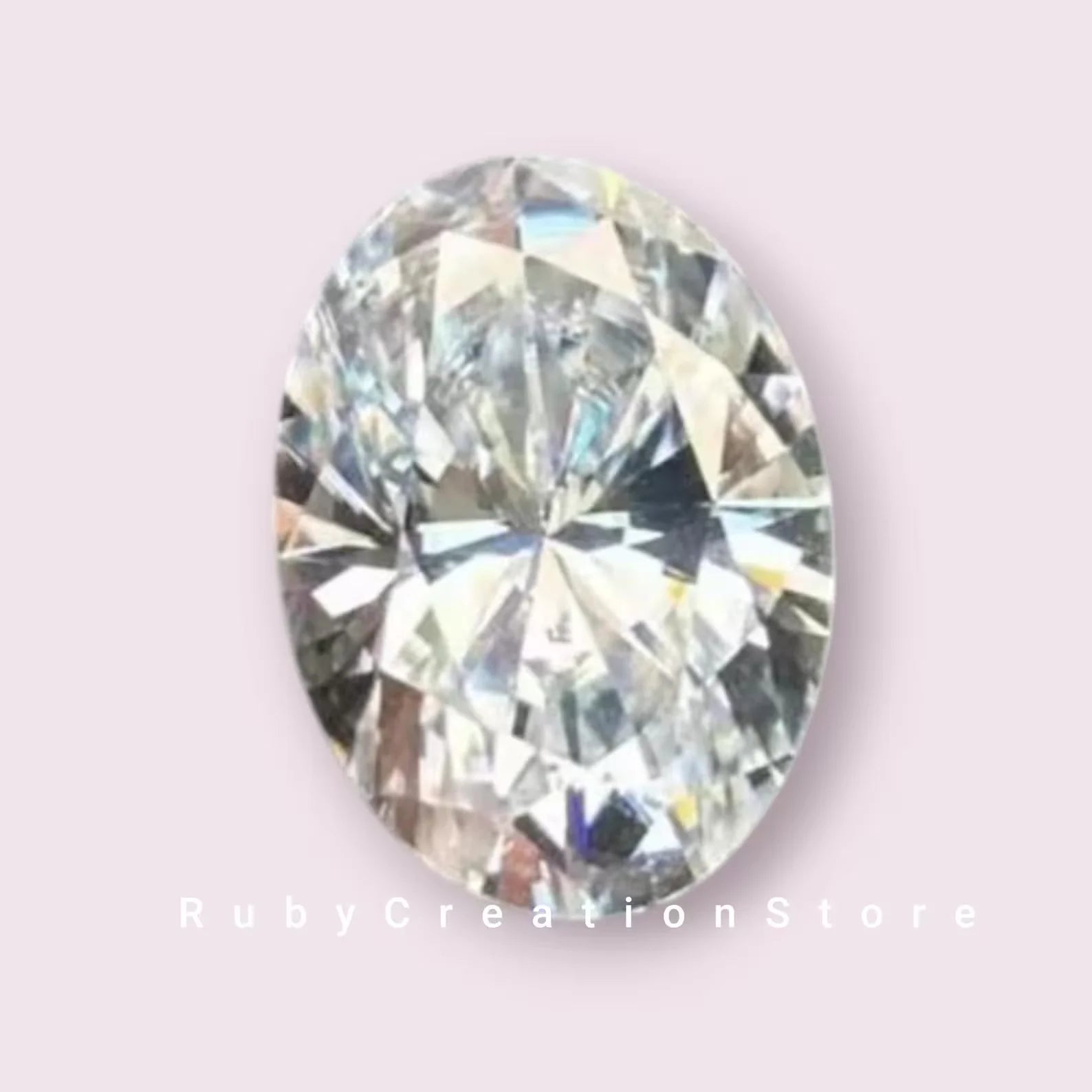 Classy & Cute Oval Cut White Moissanite Loose Stone VVS1 Clarity D Color Excellent Cut 3x5mm for Jewelry Making