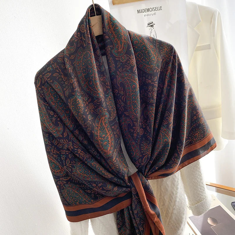 Wholesale High Quality Hot Women Square Scarf Shawls Designer Large Printed Muslim Scarves With 24 Available Patterns