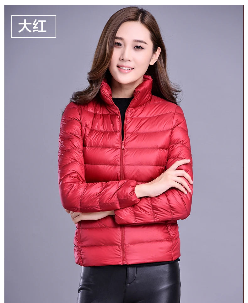 Spring Autumn Women Jackets 2024 Winter Female White duck down Jacket Fashion Ultralight Women Parka Packable Casual Puffer Coat