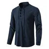 Men's Retro Hippie Beach T Shirt-Summer Casual Short Sleeve Tops Breathable Twill Cotton Linen Stand Collar Henry Drawstring
