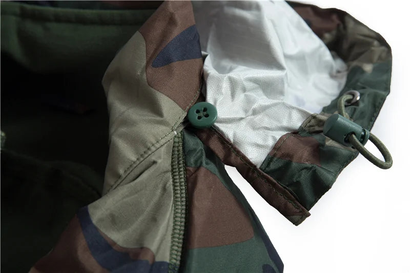Mege Men's Tactical Jacket Coat Fleece Parka Outdoor Outwear Lightweight Gear