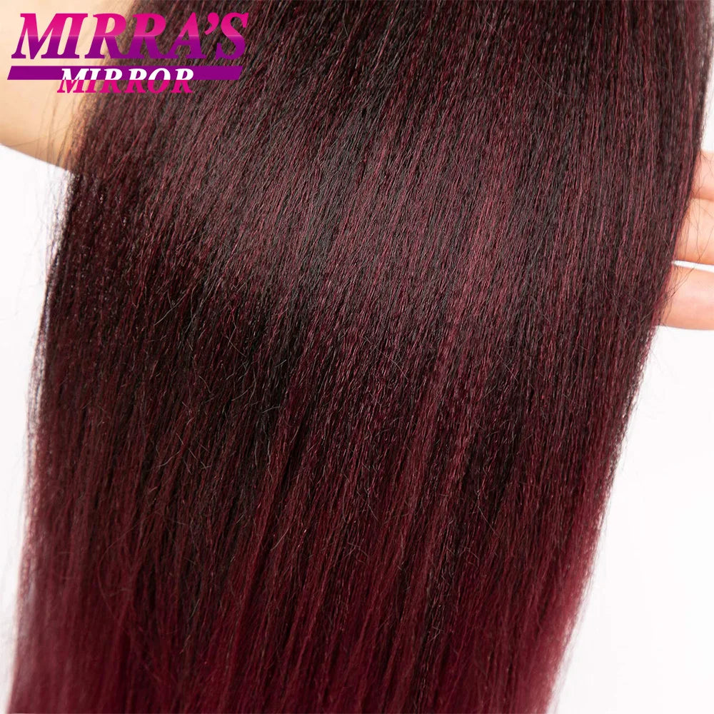 Synthetic Braiding Hair Brown Ombre Hair Extensions Professional Braid Hair for Crochet Twist Braids Soft Yaki Texture