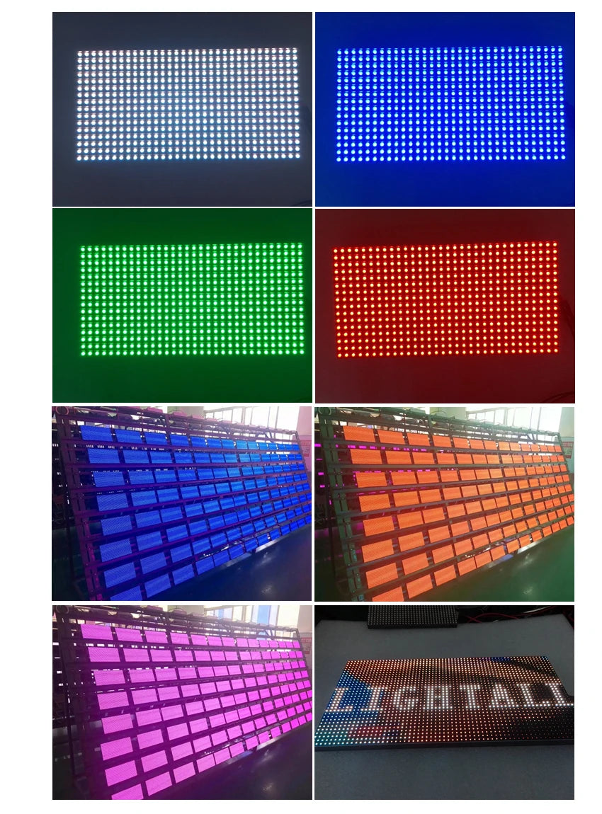 LED Display Screen Outdoor Module P10 Full Color RGB 3IN1 SMD3535 1/4S Scan 320x160mm 32x16Pixel Fixed Matrix Sign