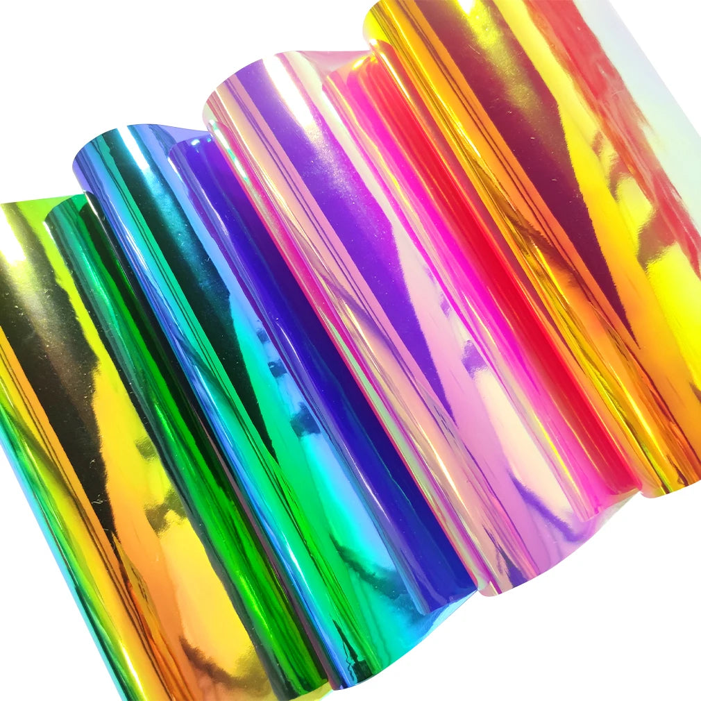 Non-Transparent PVC Holographic SOLID Color Changing Plastic Opaque Film for Handbag/Craft Making