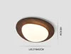 Modern Japanese Style Iron Ceiling Light Disc Shape IP44 Home Decor Porch Corridor Balcony Lamp Hotel Bedroom
