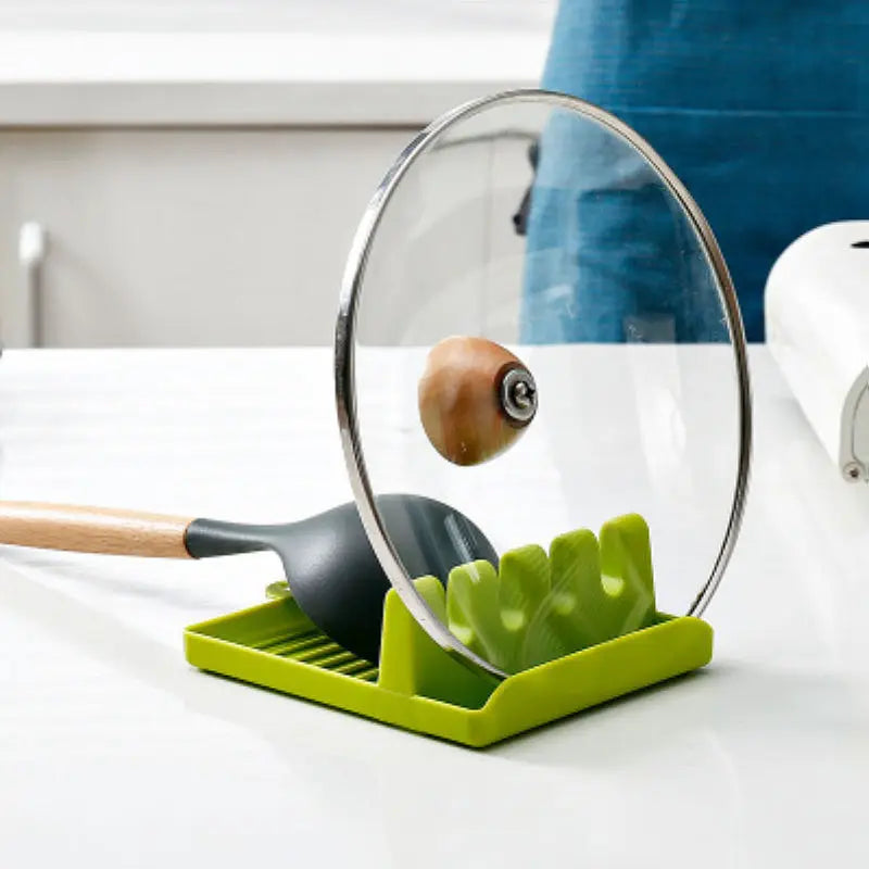 Kitchen Spoon Rest Kitchen Organizer for Fork Spatula Rack Spoon Holder Stand Tableware Storage Rack for Spoon Pot Lid Holder
