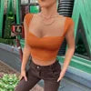 Casual Basic Ribbed Knit Crop Top for Women Summer Sleeveless Square Neck Tank Cute Tee Grunge Y2K Korea Fashion Streetwear 2343