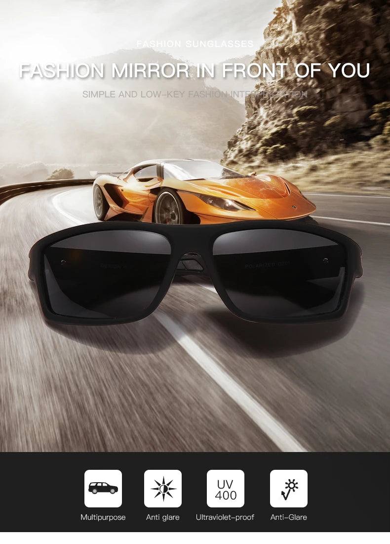 DOHOHDO New Luxury Polarized Sunglasses Men Car Driving Anti-Glare Sun Glasses For Male Colorful Film Series UV400 Gafas De Sol