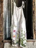 S-3XL Summer Women's New Sweet Small Fresh Print Retro Wide Leg Jumpsuit Printed Floral Cami Jumpsuit