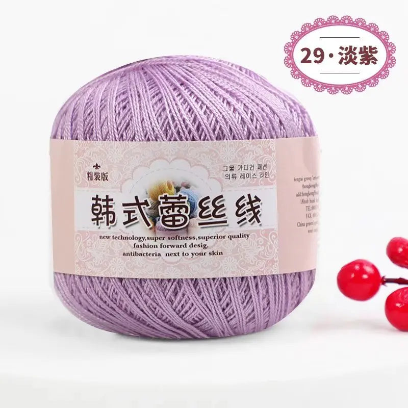 Korean Handmade Knitted Sweater Coaster Jacket DIY Baby Pure Cotton Yarn Carded Dyed Anti-Pilling