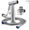 304 Stainless Steel Handheld Bidet Sprayer Toilet Kitchen Shower Set for Bathroom Cloth Diaper Sprayer