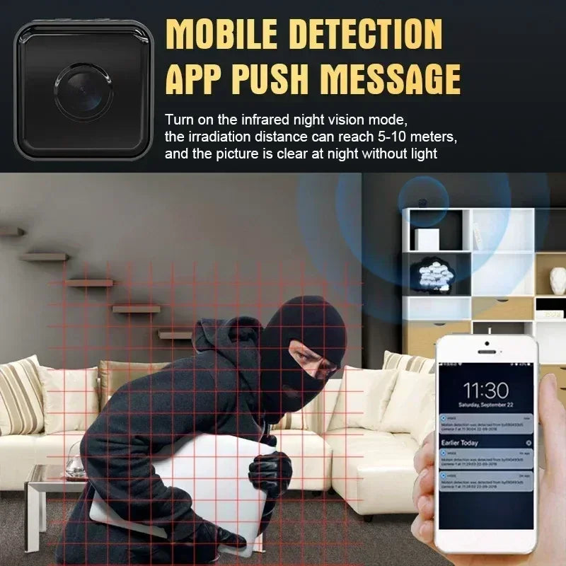 X2 1080P HD Mini Camera Wifi Infrared Night Vision Wireless Home Security Camera IP CAM Motion Detection Monitor Remote CCTV