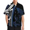 Hot Sale Summer Men Short Sleeve Shirt Tribal Print Plus Size Men Polynesian Shirts Island Casual Shirt