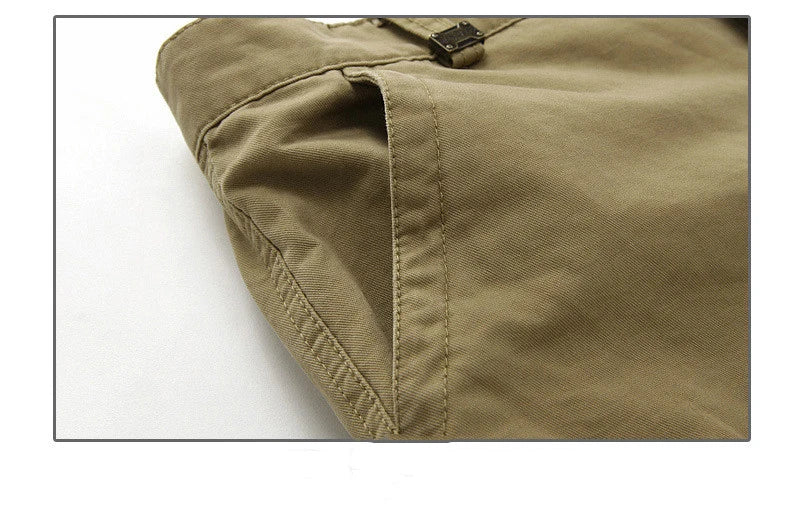 Men's Spring Cargo Pants Cotton Military Multi-pockets Joggers Baggy Pants Casual Trousers Overalls Army Pants Plus Size 44