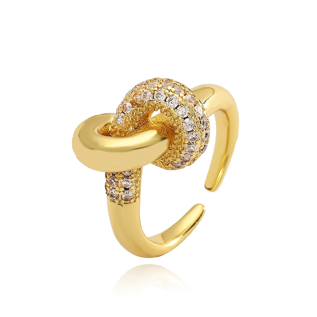Stocks Cheap Brass Cz Ins Style Fashion Women Adjustable Rings