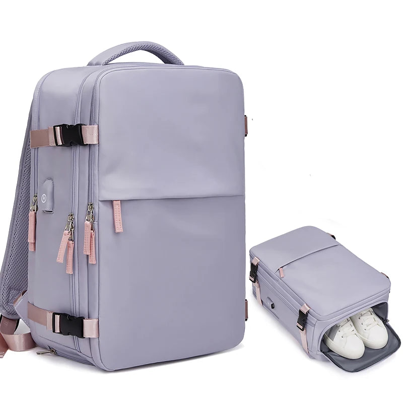 Outdoor Sport Travel Hiking Trip Molle Bag Nylon Laptop Backpack With Shoes Compartments