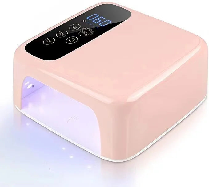 2024 Rechargeable 72W UV LED Nail Lamp Cordless Wireless Nail Gel Lamp Battery Power Supply Available EU UK US Plugs Plastic