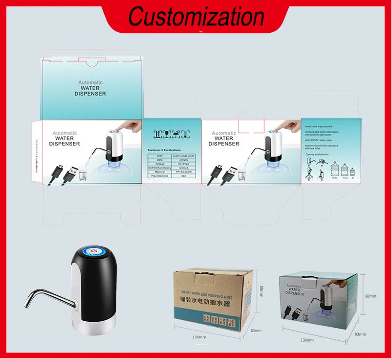 Electric Cold Portable Outdoor Water Pump Dispenser Bottled Dispensing System Battery Cooler Sensor Replacement Purifier 5