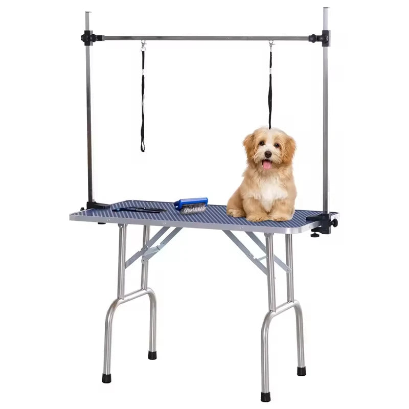 Durable Foldable Stainless Steel Dog Grooming Table Easy to Clean Eco Friendly Design