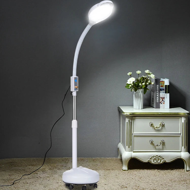 Beauty Skincare Salon Magnifying Floor Magnifier Glass Lamp Led Light Plus Size Women's Clothing Whitening Eyelash Lamp